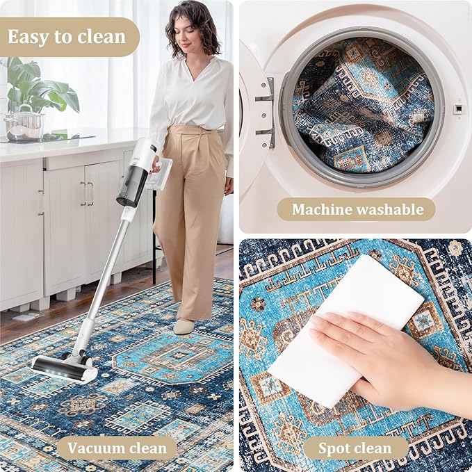 Office Chair Mat for Hardwood Floor, 72"x48" Easy Glide Computer Desk Mat Protector for Rolling Chair Under Desk Rug Nonslip Backing, Machine Wash, (Modern)