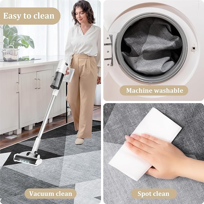Office Chair Mat for Hardwood Floor, 60"x45" Easy Glide Computer Desk Mat Protector for Rolling Chair Under Desk Rug Nonslip Backing, Machine Wash, (Modern)