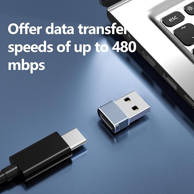 USB to USB C Adapter,USB C Female to USB Male Charger Converter Compatible with Apple Watch Ultra iWatch,Phone 17/16/15/ Pro Max Plus,Pad,S23,Car, Laptop,Charger, Quest Link, etc.7 Packs