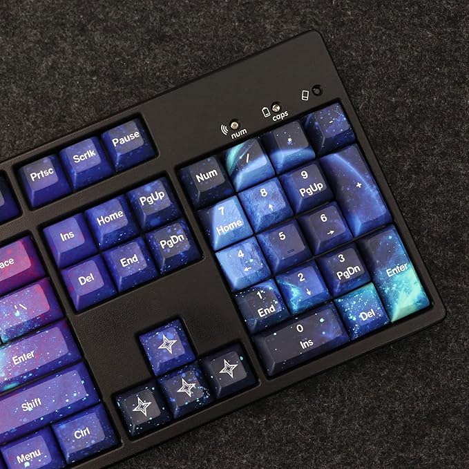 JSJT Keycaps KCA Profile the Wars of Star Themed Keycaps Full 139 Keys PBT Dye Sublimation Custom Keycap Set for ANSI/ISO Layout 64/68/87/96/104/108 Cherry MX Switch Mechanical Keyboard