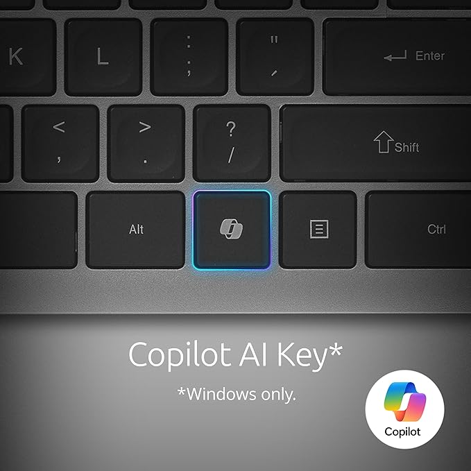 Kensington KB515 USB-C Wired Keyboard, QWERTY Full-Size Layout, Quiet Scissor-Switch Keys, Programmable, Copilot Hotkey, USB-A Adapter Included, Compatible with Windows, Black (K75410NA)