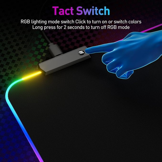 RGB Mousepad Led Mouse Pad, Large Mouse Pad,Led and Big Mouse mat