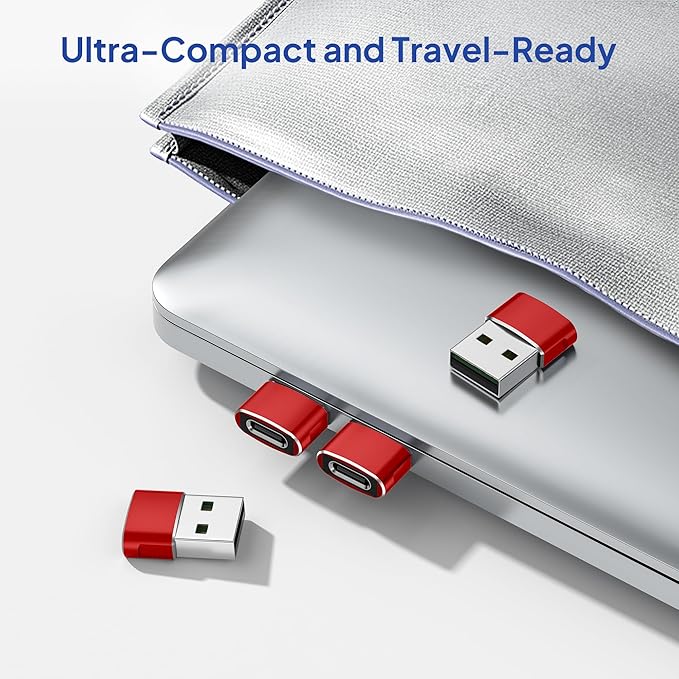 Elebase for Airpods Pro 3 Adapter,USB to USB C Adaptor 4Pack,USBC Female to A Male Cable Connecter for Apple Watch Ultra iWatch 11 10 9 8 7 SE 2,Airpods 4,iPad 8th 9th 10th Air 5th Mini 6th Generation