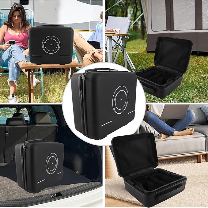 Hyuduo Travel for Mini, Hard Satellite Accessories Storage, with Customizable Shock Absorbing Foam Interior, for Outdoor Camping RV Trips