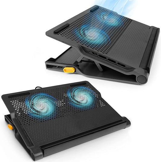 Targus 17" Dual Fan Laptop Chill Mat Plus, Ergonomic Cooling Pad, Heat Protection, 4-Port USB Hub Laptop Fan, (AWE81US)