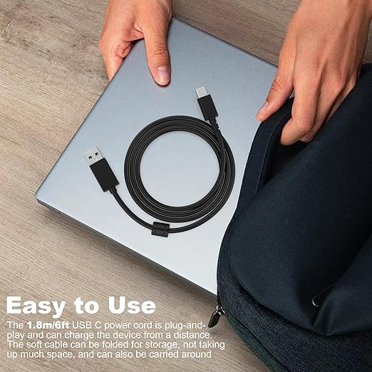USB C Cable Compatible with Logitech MX Master 3/Master 3S/Anywhere 3/Anywhere 3S/Vertical, G502 X, G502 X Plus, G PRO X Superlight 2 Mouse, MX Keys, MX Keys S Keyboard, G733, G435 Headsets, 6ft