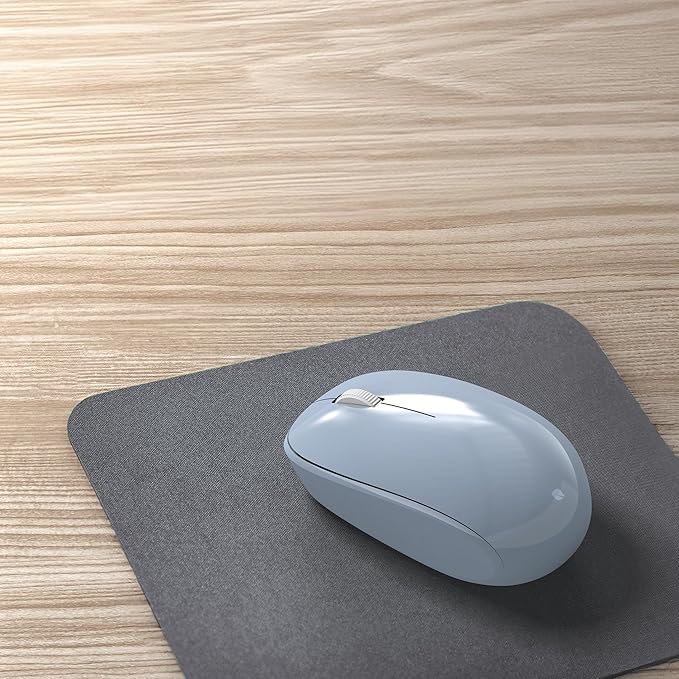 Incase Bluetooth Mouse - Designed by Microsoft - Compact, Comfortable, Right/Left Hand Use, 4-Way Scroll Wheel, Wireless Bluetooth Mouse for PC/Laptop/Desktop, Mac/Windows Computer (Pastel Blue)