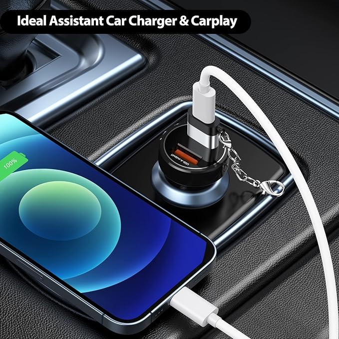 USB C Female to USB Male Adapter 10 Pack with Keychain, 18W Charging & 480Mbps Data Transfer Sync Converter, USBC Type C Connector for Laptop Car Charger Headphone Computer Hub and More