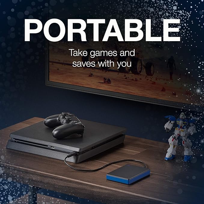 Seagate Game Drive 2TB External Hard Drive Portable HDD – Compatible with PS4 (STGD2000400)