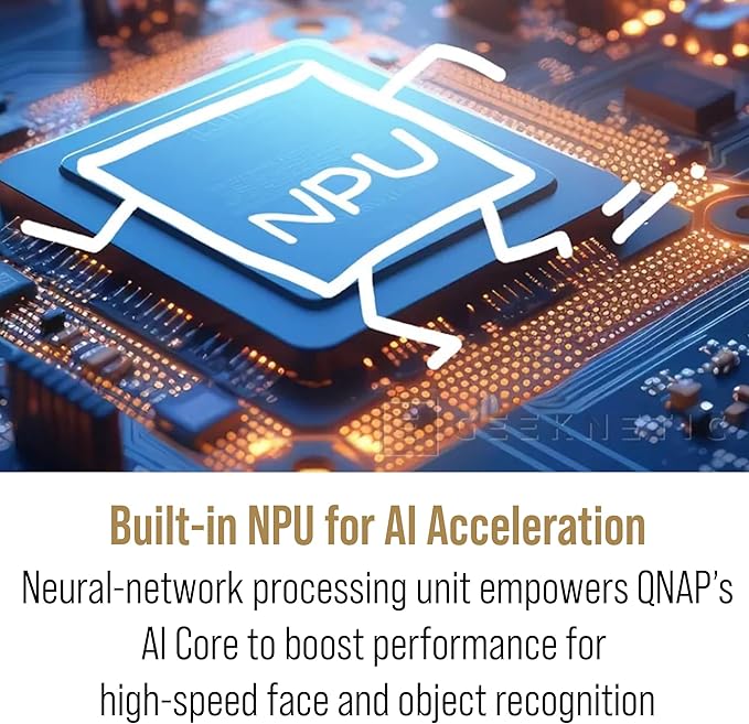 QNAP TS-216G-US - The Most Affordable 2-Bay 2.5GbE Desktop NAS, Equipped with ARM Cortex-A55 Quad-Core CPU, Built-in NPU and 4GB DDR4 RAM (Diskless)