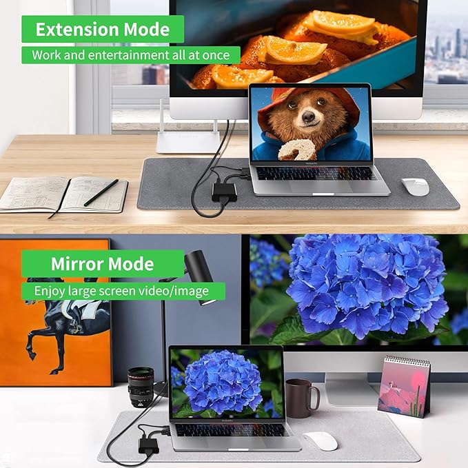 Herfair VGA to HDMI Adapter 15Pin VGA Male to HDMI Female Converter for Computer, Desktop, Laptop, PC, Monitor, Projector, HDTV with Audio Cable and USB Power Cable (One Way Transmit)