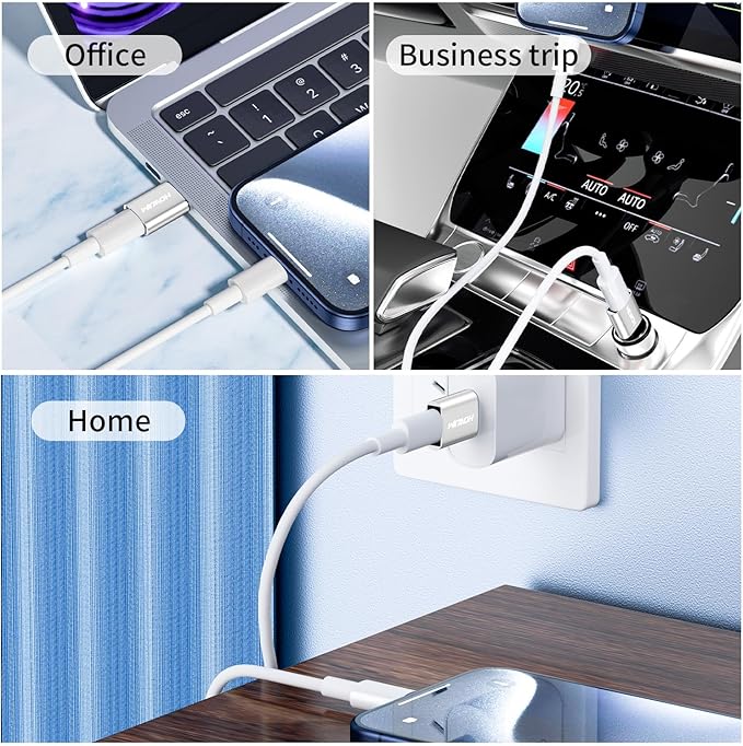 USB to USB C Adapter 4Pack,HOWJIM Type-C Female to USB3.0 Male Adapter OTG Function,Fast Charging 5Gbps Data Transfer for M-acBook Pad Phone 17/16/15 G-alaxy X-peria A-ppleWatch A-irpods P-ixel Silver
