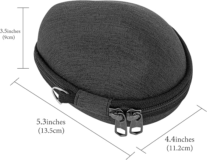 Geekria Ergonomic Mouse Case, Compatible with Razer Pro Click V2 Vertical, Hard Shell Travel Carrying Case (Dark Gray)