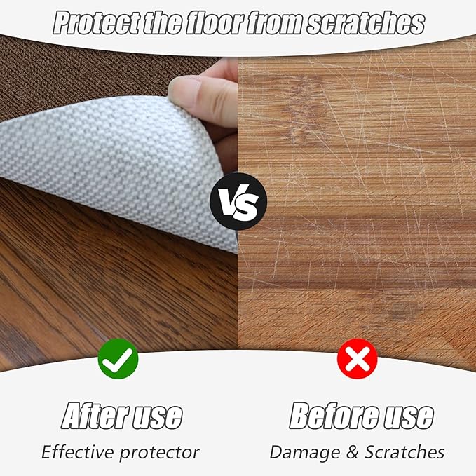 Sycoodeal Office Chair Mat for Hardwood Floor,Office Computer Gaming Chair Mat for Tile Floor,Large Floor Protector Rug,Anti-Slip,Easy to Clean,Coffee(48"x55")