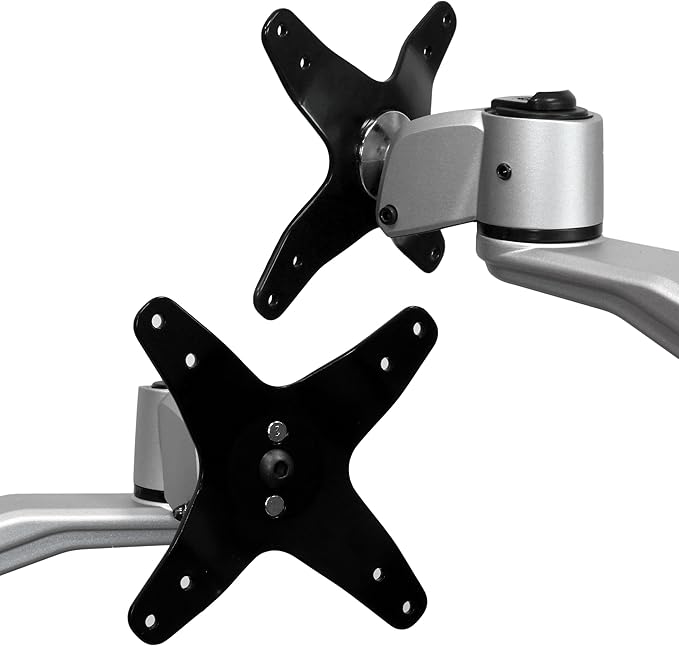 StarTech.com Desk Mount Dual Monitor Arm - Articulating - Supports VESA Monitors 12'' to 30" (19.8lb/9kg) - Adjustable - Grommet/Desk Mount - Premium - Silver, TAA (ARMDUAL30)