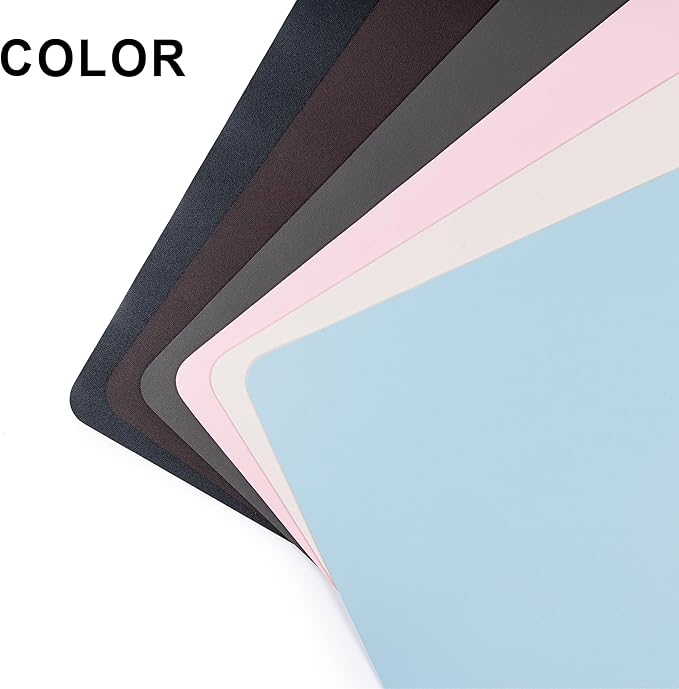 Leather Desk Pad Protector,Non-Slip Desk Pad,on-Slip PU Leather Large Mouse Pad,Easy Clean Desk Protecor Mat,Writing Pad for Office Work/Home/Decor(Black, 31.5" x 15.7")