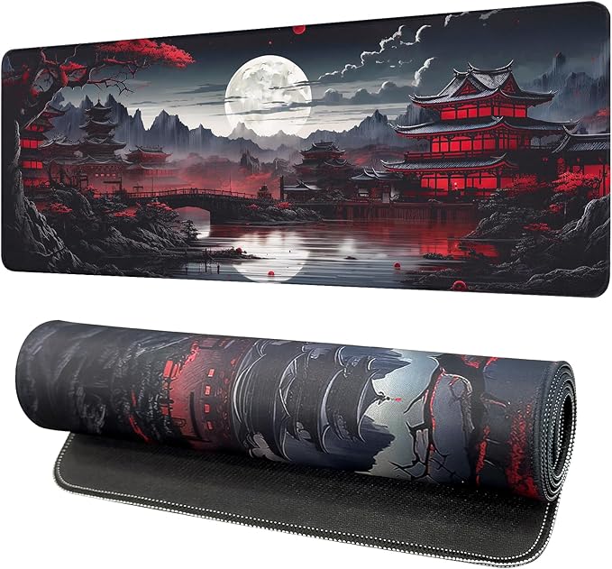 Mouse Pad Gaming Mousepad,Large Mousepads for Keyboard and Mouse with Non-Slip Rubber Base,Suitable for School,Office,Home,35.4 x 15.7 Inch