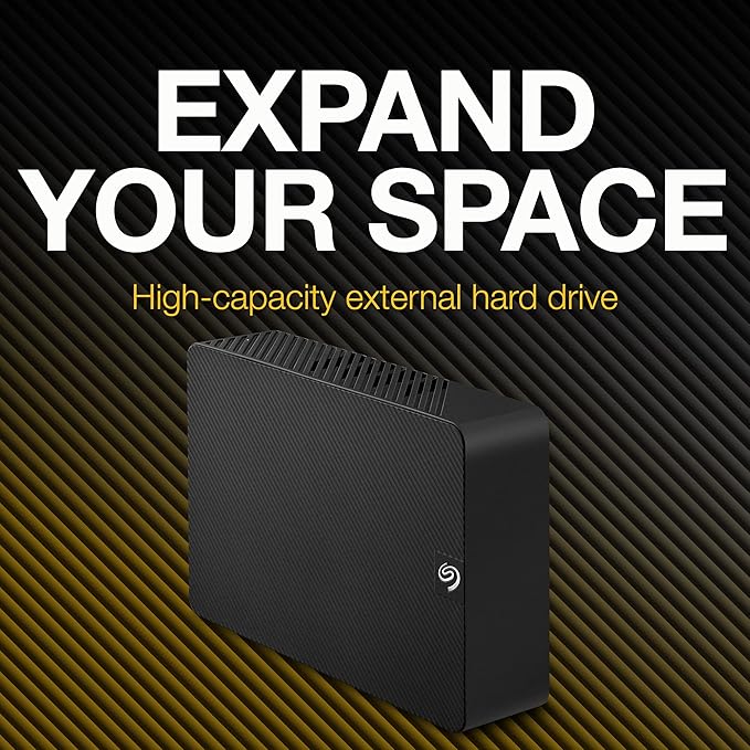 Seagate Expansion STKP12000400 12 TB Portable Hard Drive - External - Black