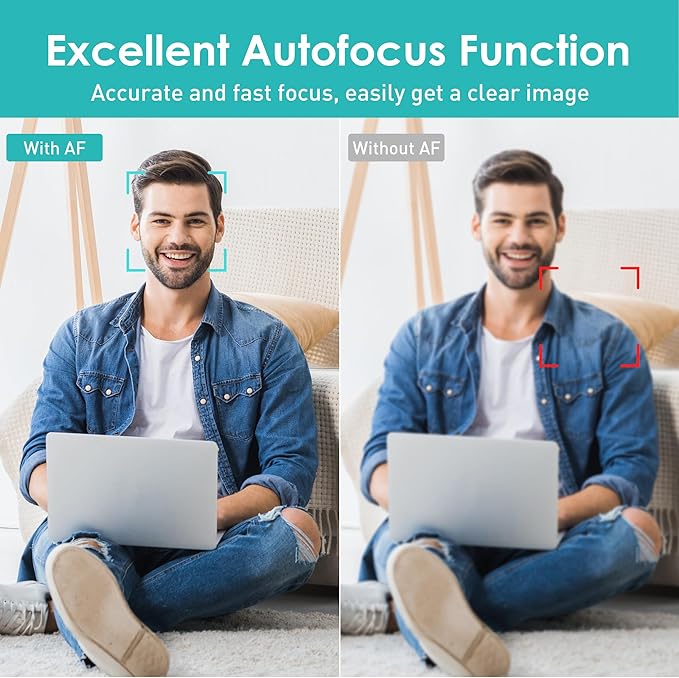 saylas 2K Webcam with Microphone, 78°FOV FHD PC Camera with 2K/30fps, 1080P/60fps, Privacy Cover, Plug & Play USB Web Cam, Autofocus, External Webcam for PC, Computer Web Camera for Laptop, Mac, Zoom