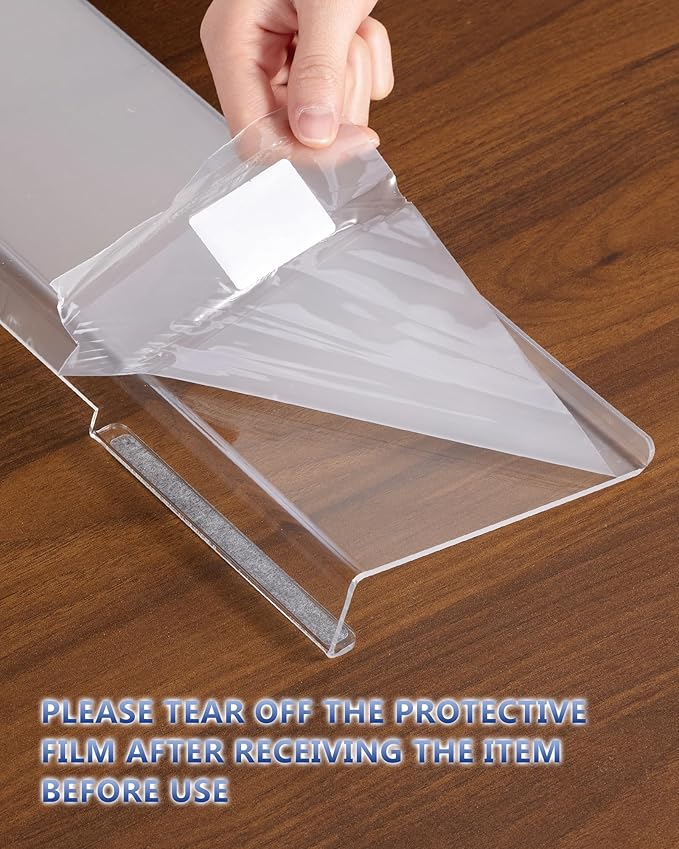 Acrylic Computer Keyboard Stand for Desktop (Clear), Ergonomic Keyboard Tilted Elevated Rack Key Board Tray Holder Riser Stand for Office Home Desk Work Supplies