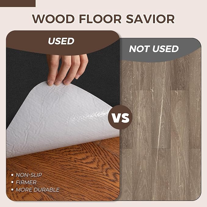 Office Chair Mat,Hard Floor Chair Mat Suitable for Hardwood and Tile Floors,Large Non-Slip Floor Protection Mat,Does Not Pill,Black(40"x55")