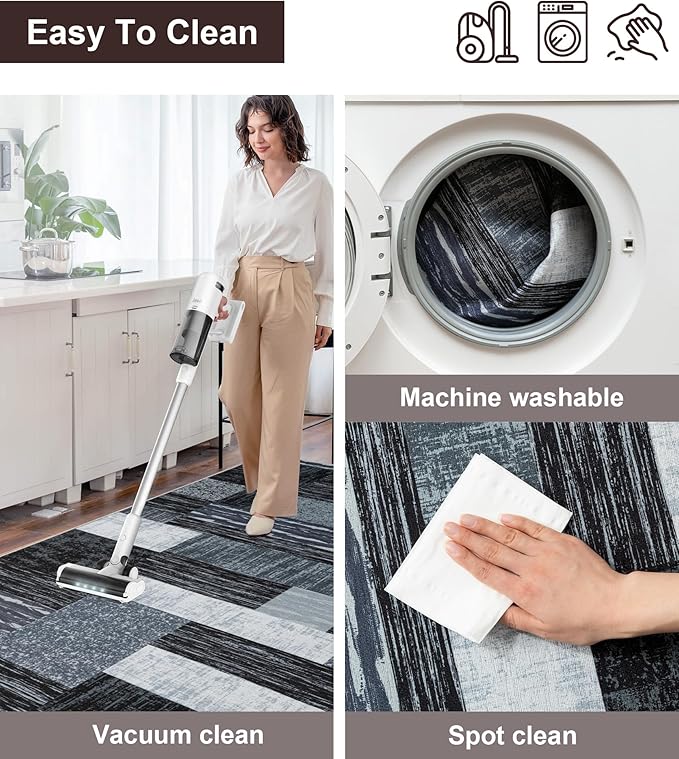 chakme Office Chair Mat for Hardwood Floor, 72"x48" Easy Glide Computer Desk Mat Protector for Rolling Chair Under Desk Rug Nonslip Backing, Machine Wash, (Jigsaw)
