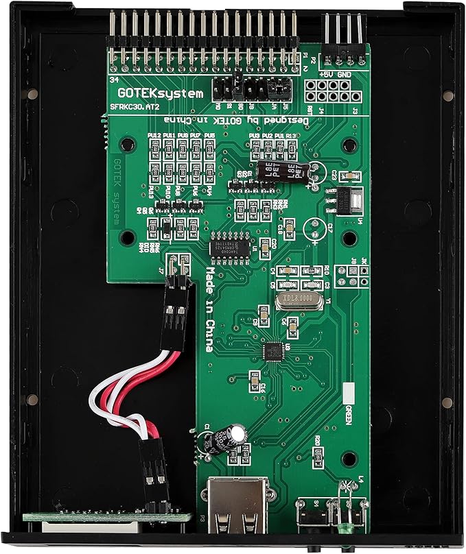 GoTEK SFR1M44-U100 3.5 Inch 1.44MB USB SSD Floppy Drive Emulator Black