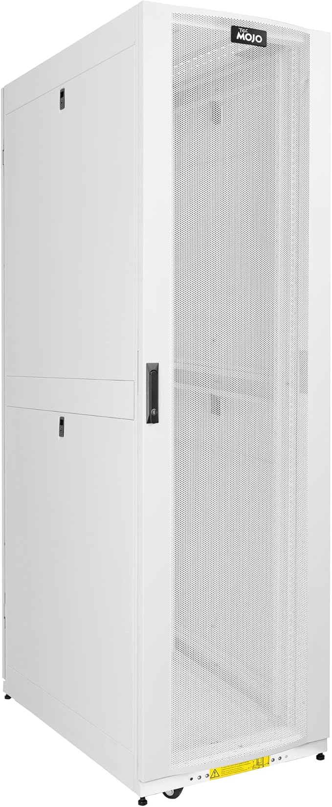 Tecmojo 45U Server Rack Cabinet - PRE-Assembled 24inch Width 48inch Depth IT Network Equipment Cabinet Rack Enclosure with Casters - 3000lbs Weight Capacity(06White)