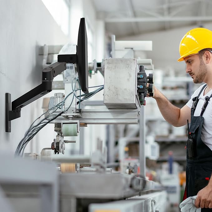 Ergotron – Upgraded LX Pro Premium Single Monitor Arm, VESA Wall Mount – for Monitors Up to 34 Inches, 4 to 22 lbs – Matte Black