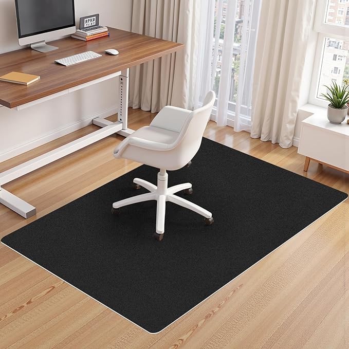 Office Chair Mat,Hard Floor Chair Mat Suitable for Hardwood and Tile Floors,Large Non-Slip Floor Protection Mat,Does Not Pill,Black(40"x55")