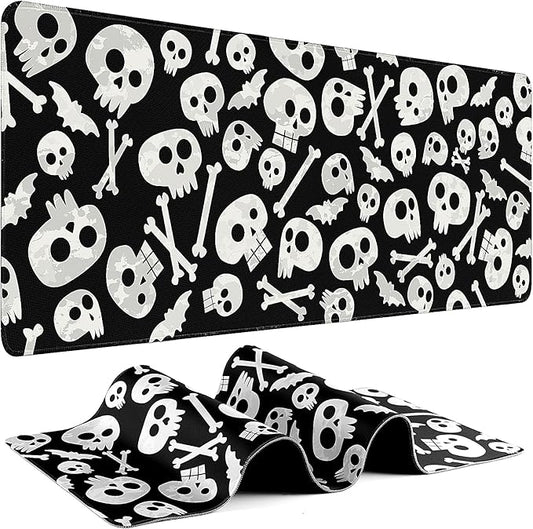 Gaming Mouse Pad - (31.5"×11.8") Skull Large Mouse Pads for Desk - Desk Mat for Keyboard and Mouse with Non-Slip Base, Desks Pad Matfor Game/Office & Home