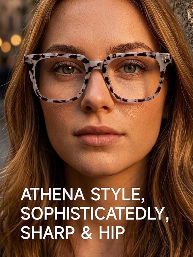 Oversized Square Blue Light Glasses for Woman Men fashion Reduce Eyestrain Protection for TV/Computer/Gaming