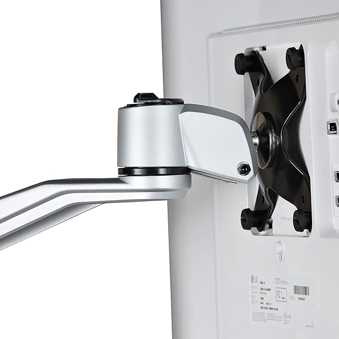 StarTech.com Desk Mount Dual Display Arm, Premium Articulating VESA Mount for Screens up to 27" (17.6lb/8kg), Height Adjustment, Rotate, Tilt, Swivel, Clamp or Grommet Base, TAA