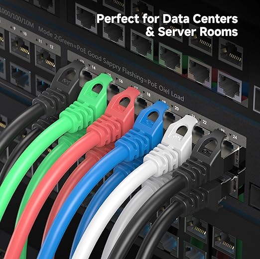Cable Matters 10Gbps Snagless Shielded Cat 6A Ethernet Cable - 5ft, Cat 6A Cable, Cat6A Cord, Ethernet Cord, Red