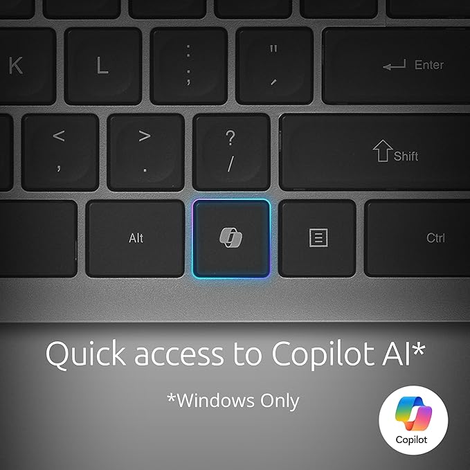 Kensington KB535 Wireless Keyboard, Bluetooth & 2.4GHz Connection, Full-Size Layout, Quiet Scissor-Switch Keys, Programmable, Copilot Hotkey, Compatible with Windows, Black (K75408NA)