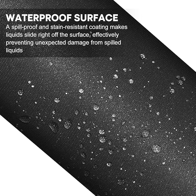 JIKIOU Large Cloud Mouse Pad Waterproof with Cloud Keyboard Wrist Pad and Cloud Mouse Wrist Pad Set, Ergonomic Computer Desk Wrist Support Mousepad for Keyboard and Mouse 31.5x11.8in (Black)