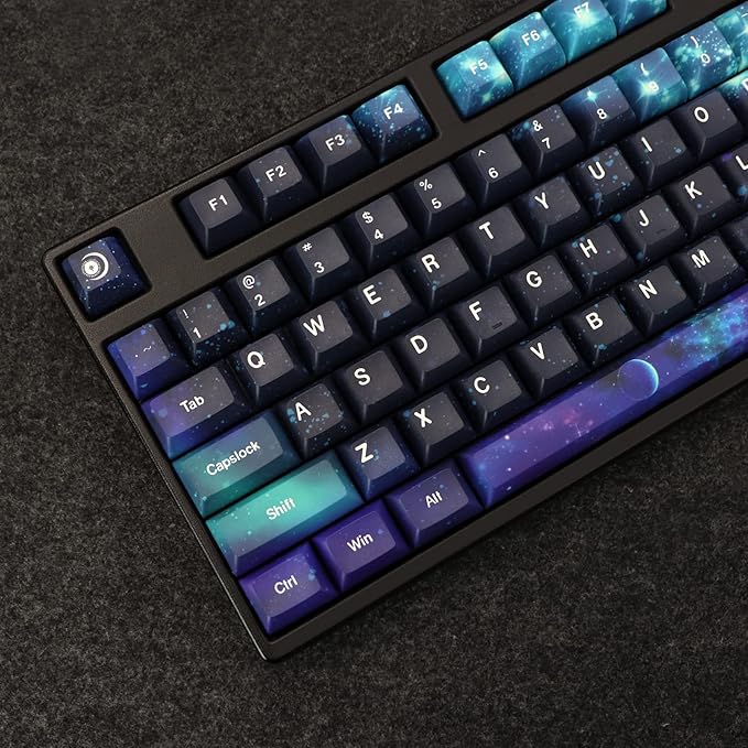 JSJT Keycaps KCA Profile the Wars of Star Themed Keycaps Full 139 Keys PBT Dye Sublimation Custom Keycap Set for ANSI/ISO Layout 64/68/87/96/104/108 Cherry MX Switch Mechanical Keyboard