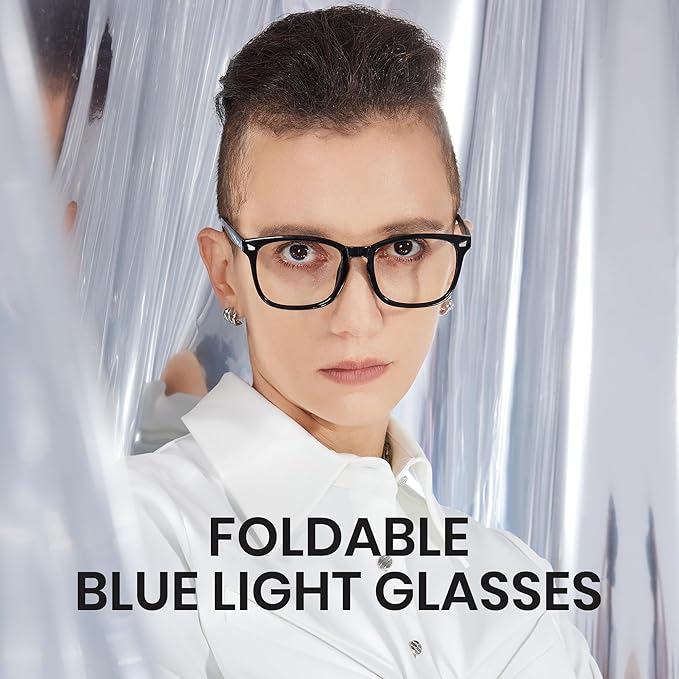 Cyxus Blue Light Glasses Men Women Reduce Eye Strain UV Blocking for Office Work Computer Screen 8082