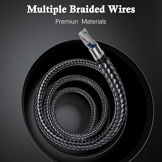 HDMI Cable for iPhone, Upgraded 1080P HDTV HDMI Cable Adapter Connector, Digital AV Video Sync Screen Compatible Converter for iPhone/i-Pad Devices, No Need Power Supply (13.2 ft, Black)