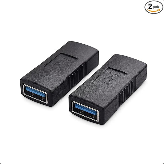 Cable Matters 2-Pack USB 3.0 Coupler USB Female to Female Adapter Gender Changer
