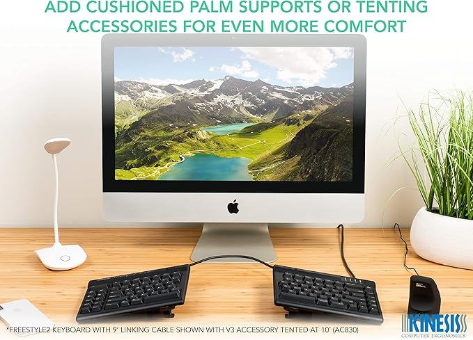 KINESIS Freestyle2 USB Keyboard for Mac (9" Standard Separation), Black