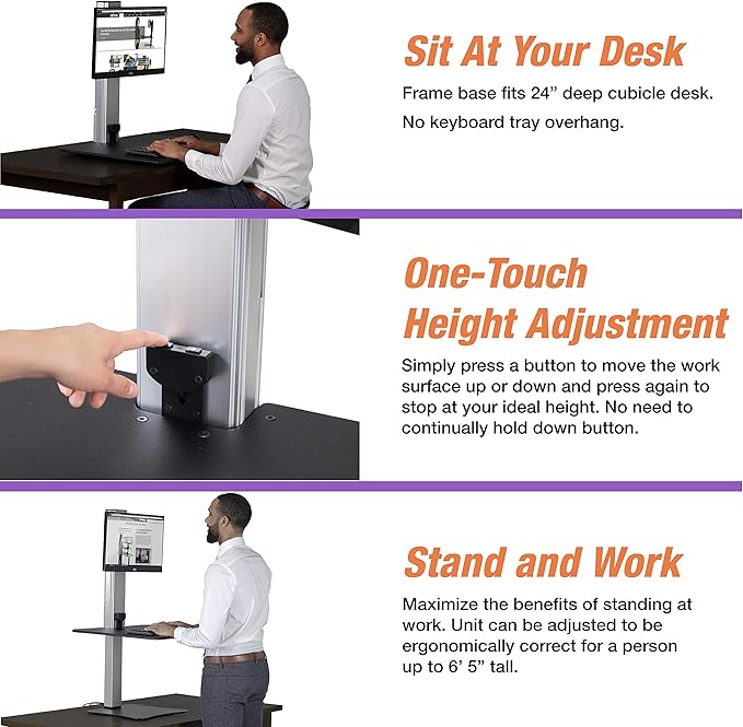 Victor DC400 Electric Standing Desk,28"W