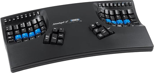 KINESIS Advantage2 Quiet LF Ergonomic USB Keyboard (KB600LFQ)