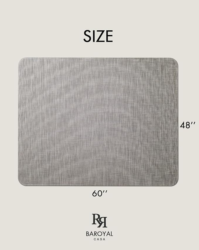 Office Chair Mat for Hardwood Floor Under Desk Computer Rolling Chair Mat for Wood/Tile Floor Non-Slip Heavy Duty Desk Rug PVC Plastic Hard Floor Protector 48" x 60" (Soapstone)