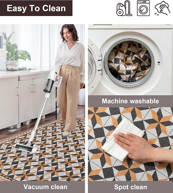 chakme Office Chair Mat for Hardwood Floor, 72"x48" Easy Glide Computer Desk Mat Protector for Rolling Chair Under Desk Rug Nonslip Backing, Machine Wash, (Plaid)