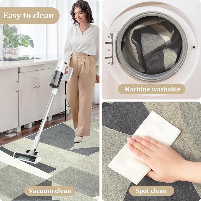 Office Chair Mat for Hardwood Floor, 72"x48" Easy Glide Computer Desk Mat Protector for Rolling Chair Under Desk Rug Nonslip Backing, Machine Wash, (Modern)