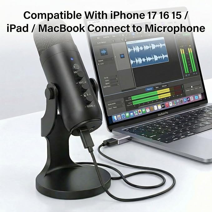 USBC to USB Adapter 10 Pack,USB C to USB3.1,Type C Male to USB Male OTG Adapter,USBC Adapters for iPhone 17 16 15,MacBook Pro Air,iPad,Samsung Galaxy and More Type C Devices