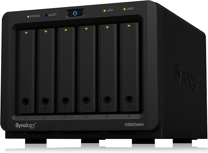 Synology 6 Bay 2.5" NAS DS620slim (Diskless) & RAM DDR3L-1866 SO-DIMM 4GB (D3NS1866L-4G)
