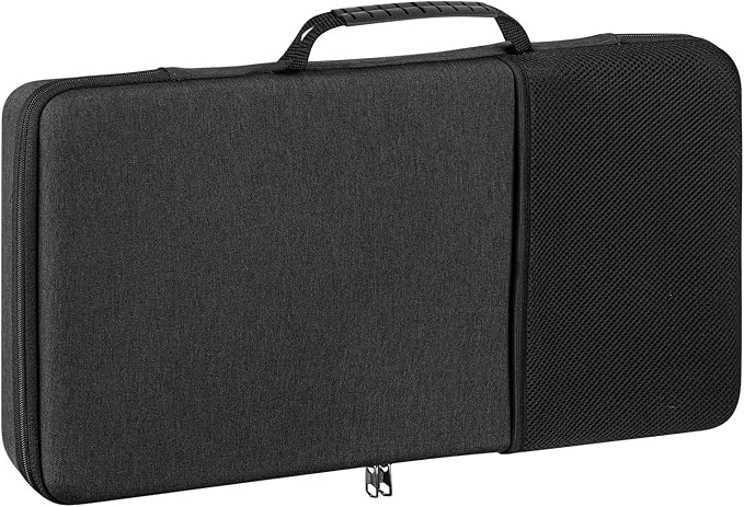 Geekria Hard Shell Keyboard Travel Case, Compatible with Logitech Ergo K860 Wireless Ergonomic Keyboard and MX Master 3S Mouse Combo Carrying Case (Dark Grey)