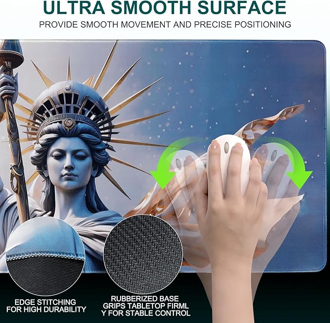 3 in 1 Ergonomic Set Mouse Pad with Wrist Rest, Keyboard Wrist Rest, and Desk Pad,Memory Foam Soft Breathable Pain Relief for Wrist Fatigue, Prolonged Typing and Mouse Use Jamboa